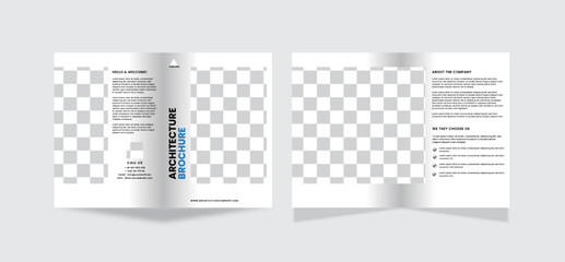 Architecture bifold brochure template 