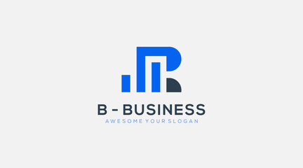 Obraz premium Letter B business vector logo design icon template