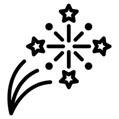 fireworks outline icon
