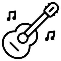 guitar outline icon