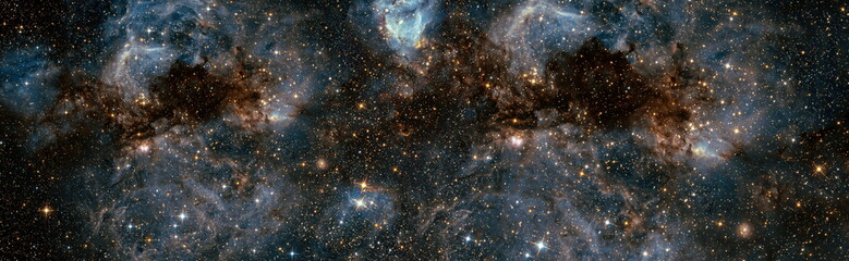 Galaxy stars planets star clusters, colored gas clouds in abstract space. Outer space nebula....