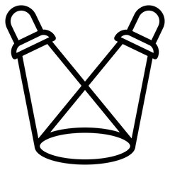 spotlight outline icon