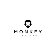 Monkey logo icon design template