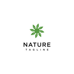 Nature logo icon design template