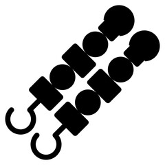 brochette glyph icon