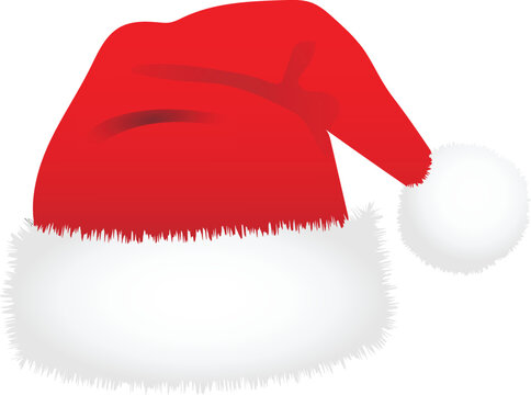 Santa Hat  Wallpaper vector illustration. Christmas Image or background