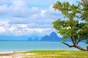 The beautiful beach in Phang Nga, Thailand. 