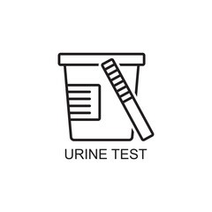 urine test icon , medical icon