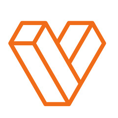 v letter logo modern creative design