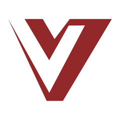 v letter logo modern creative design