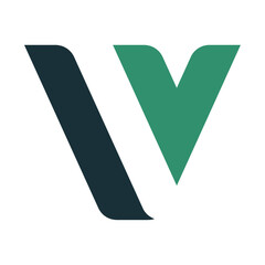v letter logo modern creative design