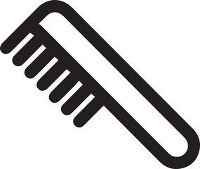 Hair brush, comb icon vector. Linear style sign for mobile concept and web design. comb symbol illustration.