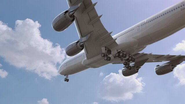 Airplane Landing in Bamberg Germany