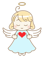 天使とハート