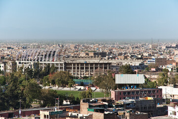 Naklejka premium The panoramic view of Peshawar, Pakistan