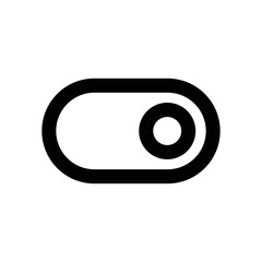 Switch on icon - vector illustration . Switch, on, turn, toggle, active, off, button, control, touch, power, active, inactive, turn on, line, outline, icons .