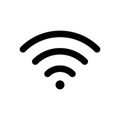 Wifi icon - vector illustration . Wifi, Wireless, Signal, Internet, Network, Connection, Communication, Connect, line, outline, icons .