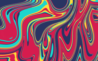 Swirling lines in red, yellow, and blue create a dynamic abstract art background. Perfect for web design, marketing materials, and digital art projects.