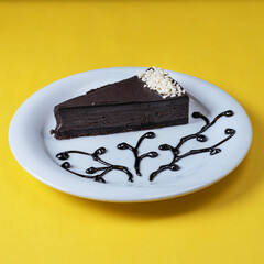 chocolate cake on a plate