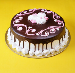 chocolate cake with cherry