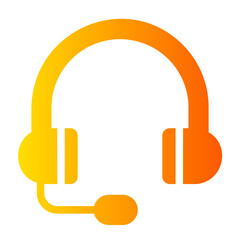 headphone gradient icon