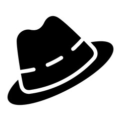 hat glyph icon