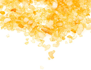 colored sea salt isolated on white background