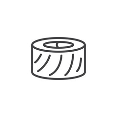 Asian food sushi line icon