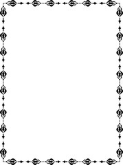 vector frames black on a white background