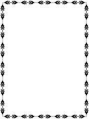vector frames black on a white background