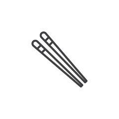 Chinese chopstick line icon