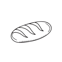 Vector hand drawn bread. Isolated on white background drawing for prints and posters