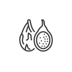 Dragon fruit Line icon