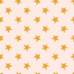 Vector flat hand drawn christmas seamless pattern