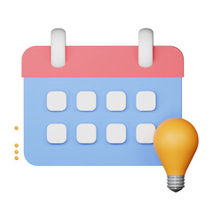 3d calender idea illustration

