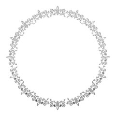 イラスト素材: レトロ、アンティーク、ビンテージのシルバーメタリックのフレーム。銀色の飾り罫オーナメント