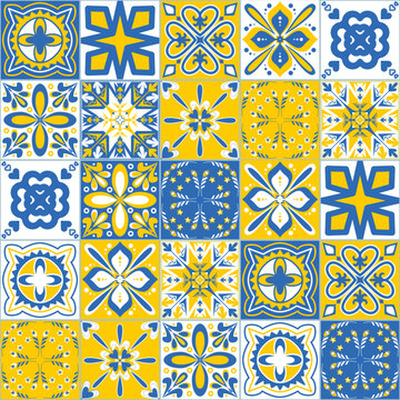 Contrasting pattern for decorative ceramic tiles vector illustration for design