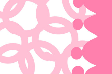 background with circles pink illustration