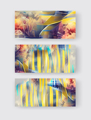 Abstract Design Layout, template Design, Strip Backgrounds set.