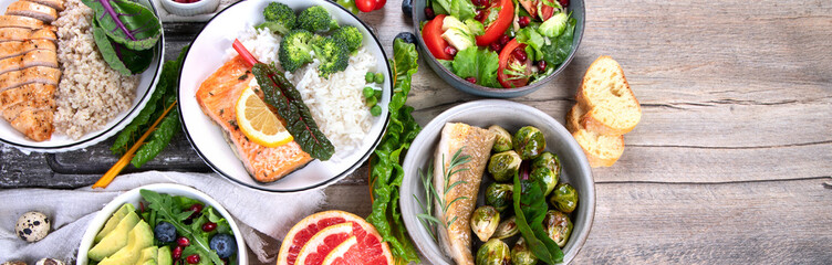 Healthy food  dishes