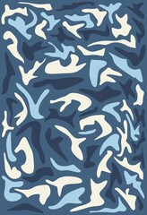 camouflage pattern, pattern with fish and water