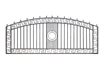 Decorative fencing of public places.
