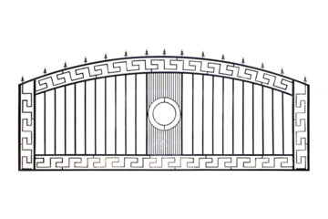 Decorative fencing of public places.