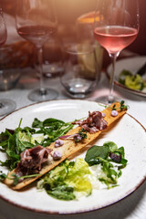 Fine dining starter