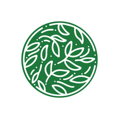 Flower decoration design logo inspiration