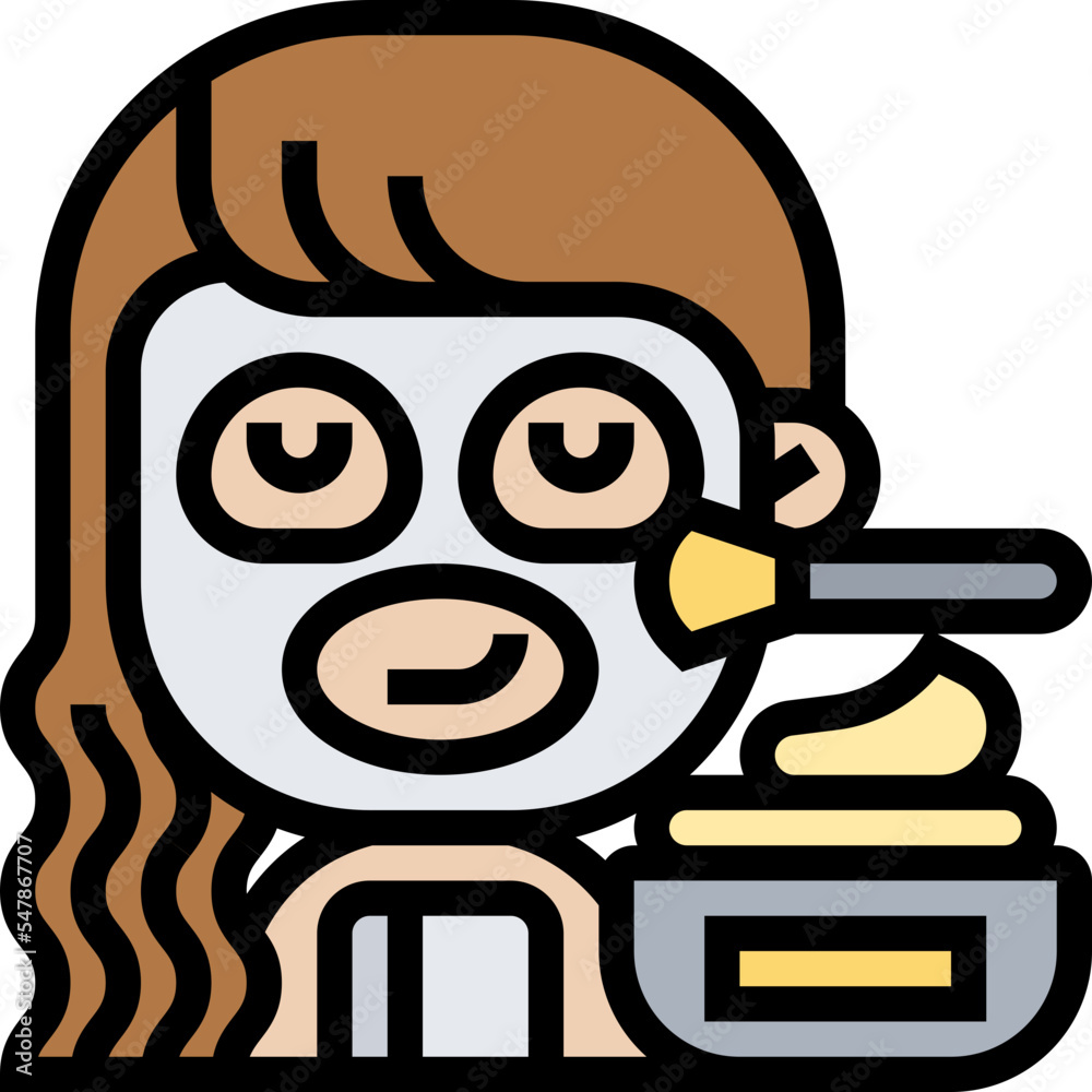 Sticker facial icon