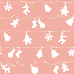 simple and cute christmas ornament pattern,