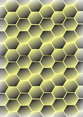 pattern with honeycomb