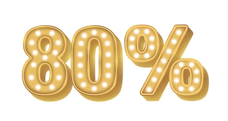 Off 80 Percent Gold Bulb Light