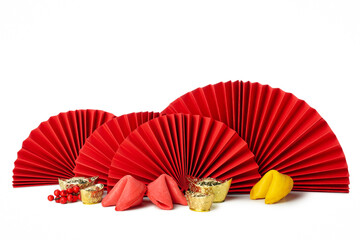 Concept of Chinese new year, isolated on white background